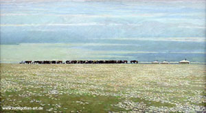 Mongolian Artist Narangerel Tsendsuren  Цэндсүрэнгийн Нарангэрэл, Zuraach, Uran buteelch, Bagsh