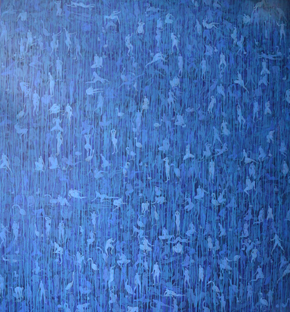 Tsenher, acryl on canvas, 220 x 200 cm, OTGO www.mongolian-art.de