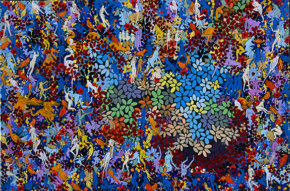 Paradise-58 by OTGO 2014. acryl on canvas, 60 x 80 cm