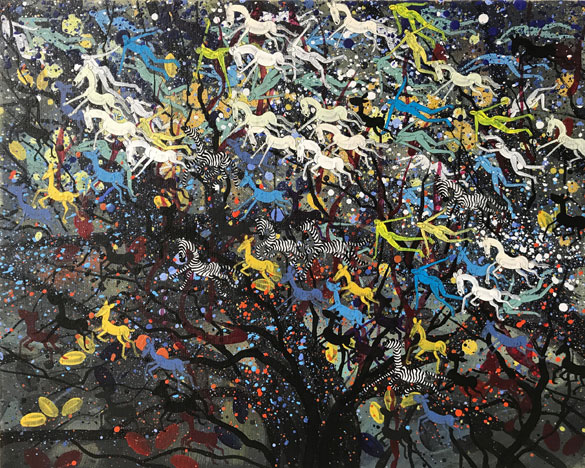 ZURAG 10 by OTGO 2017, acryl on canvas, 40 x 50 cm