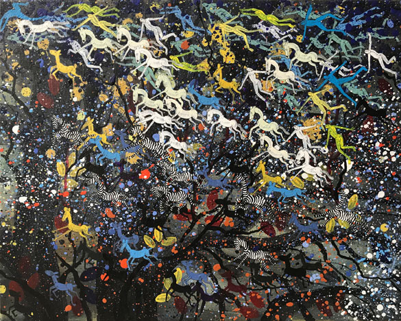 ZURAG 11 by OTGO 2017, acryl on canvas, 40 x 50 cm
