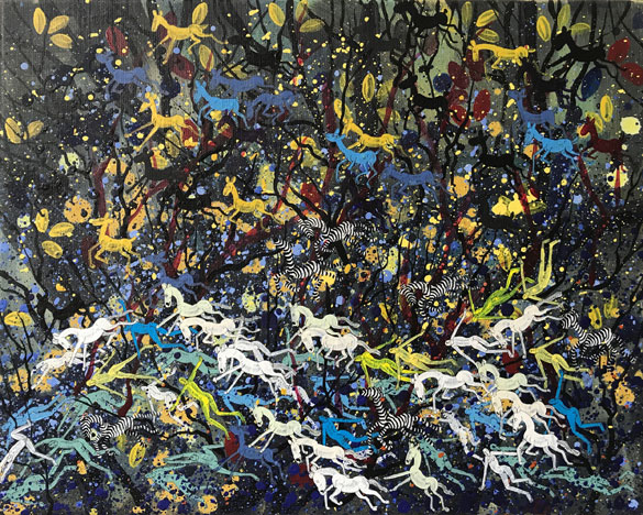 ZURAG 6 by OTGO 2017, acryl on canvas, 40 x 50 cm