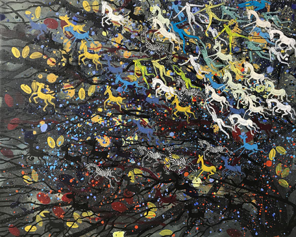 ZURAG 9 by OTGO 2017, acryl on canvas, 40 x 50 cm
