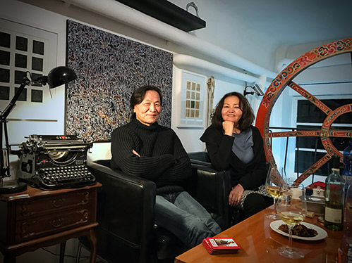 Ariunaa Tserenpil & Byamba Sakhya in the OTGO Studio Berlin 2017