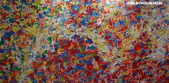 "HUN" painting 660 x 217 cm, acryl on canvas, 2010 - 2012 OTGO in Berlin