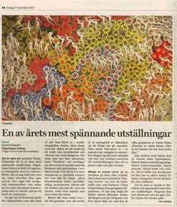 Zeitungsartikel in Örebro, Schweden 2007 über Otgonbayar Ershuu