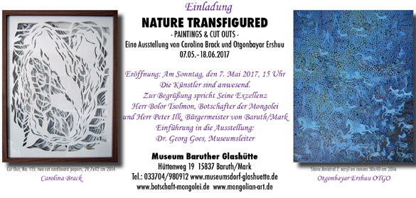 'Nature Transfigured' exhibition Caro & Otgo
