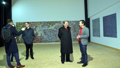 President Ochirbat and Delegation, Otgos Art Space Berlin