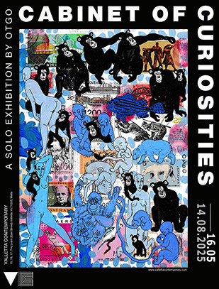 Cabinet of Curiosities | Valletta Contemporary Malta 16th May 2025 – 28th June 2025 A solo exhibition by OtGO | Curated by Thomas Eller