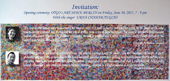 Einladung: OTGOS ART SPACE BERLIN Urna - Otgo