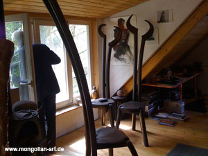 Sein Atelier in Stckenmhle, Allensbach