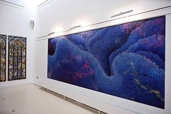 Boesch Museum - DALAI by OTGO 2019-2020, acryl on canvas 160 x 400 cm