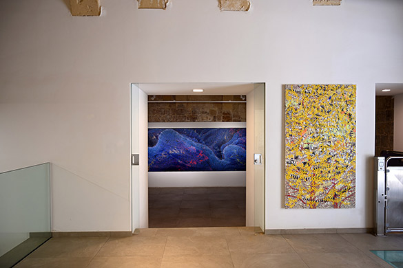 Detailansicht: The World Beyond -15 by OTGO 2021-2022, acryl on canvas, 175 x 100 cm