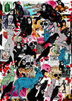 Cabinet of Curiosities Memento Mori: 24 pictures with about 430 stamps by OtGO 2021, consists of 24 equal-sized single paintings, ink and acryl on original Stamps, each measuring 210 by 148 mm (A5)